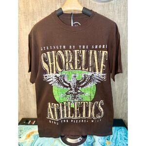 NEW Sz. M - Men's Civil LA Shoreline Athletics tee (Brown)